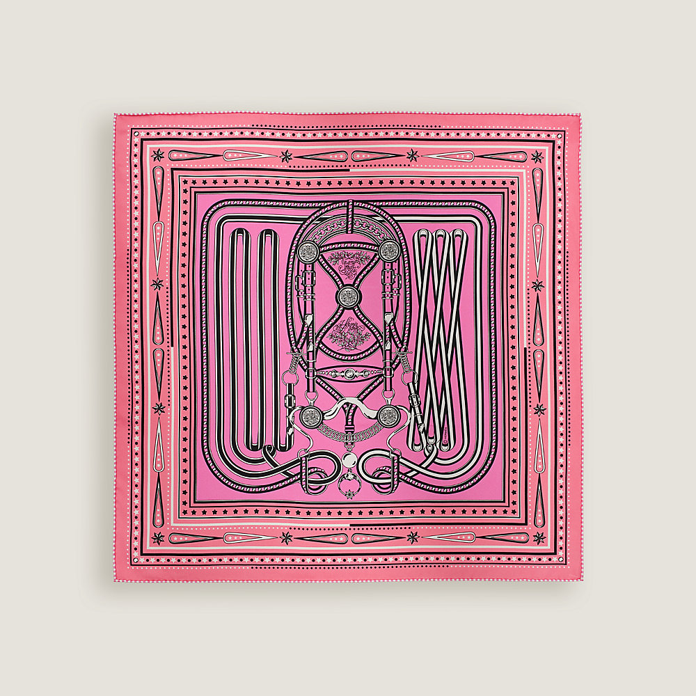 Grand Tralala bandana 55 - Brown | Hermès Canada